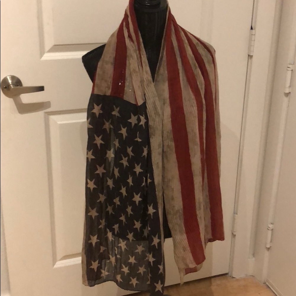 American flag scarf